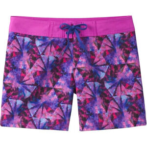 PrAna Printed Makenna Board Shorts Purple Swim Shorts Vacation Beach Summer XL
